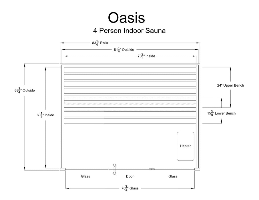 4 Person Indoor Sauna
