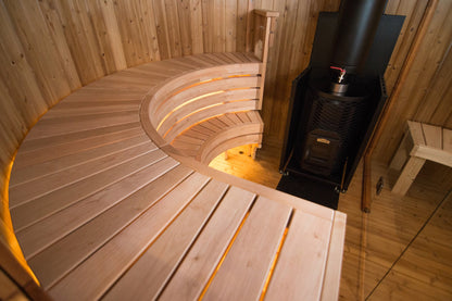 Outdoor Sauna – Two Rooms – 3,2 Meter – Thermally Modified Wood