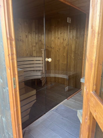 Outdoor Sauna – Two Rooms – 3,2 Meter – Thermally Modified Wood