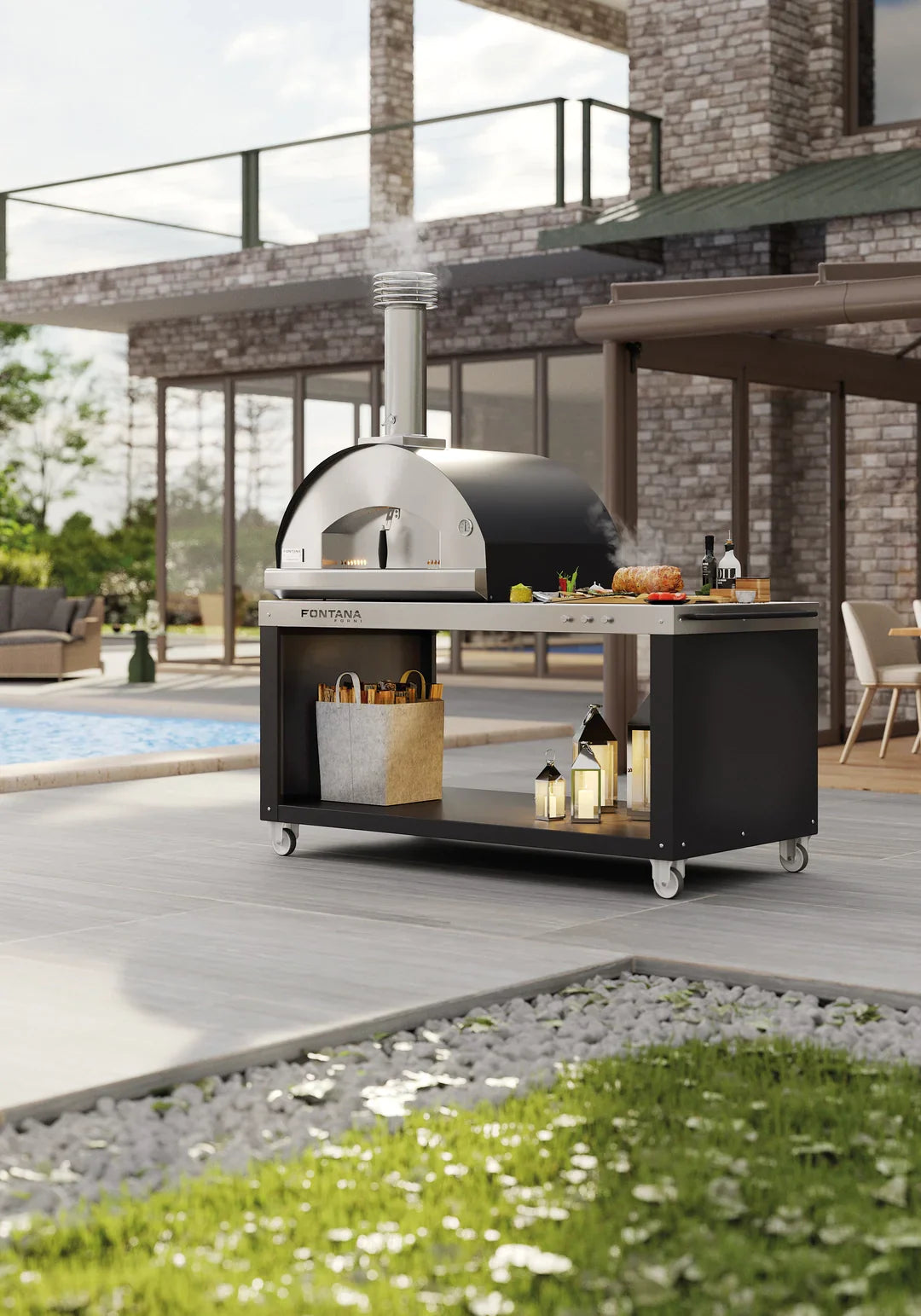 Fontana Napoli Hybrid Gas & Wood-Fired Pizza Oven
