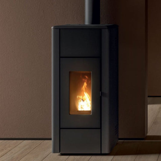 MCZ REN Air 6 pellet stove in modern living room