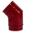 Red Enamel 5" Pipe 135° Bend to fit TVE pipe