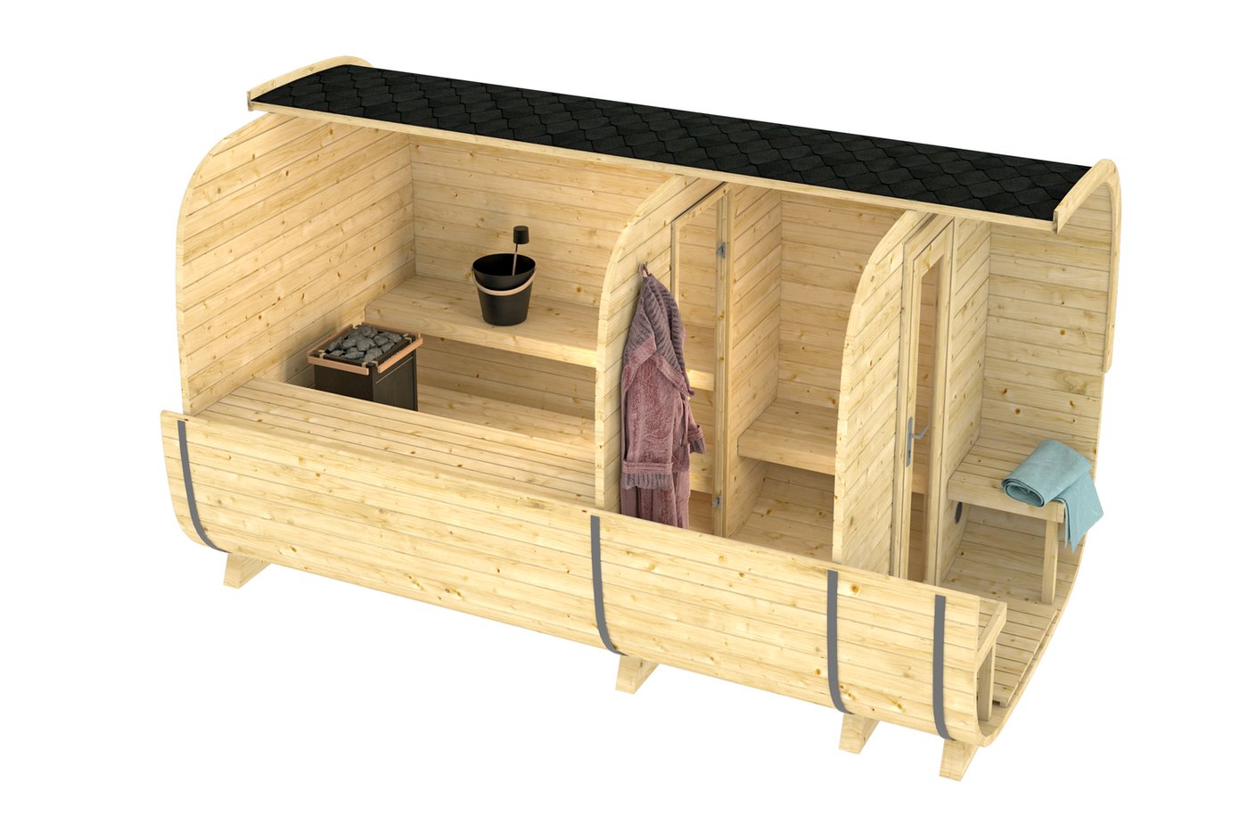 Rovaniemi sauna cube (Spruce) – 3.9 x 2.19m