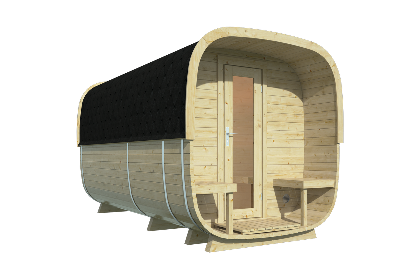Rovaniemi sauna cube (Spruce) – 3.9 x 2.19m