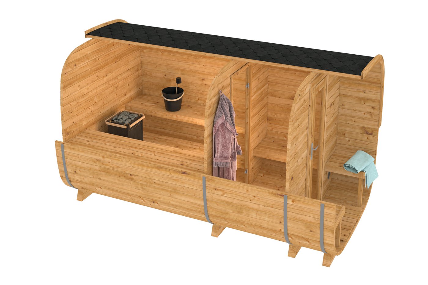 Rovaniemi cube sauna pod (Thermowood) – 3.9 x 2.19m