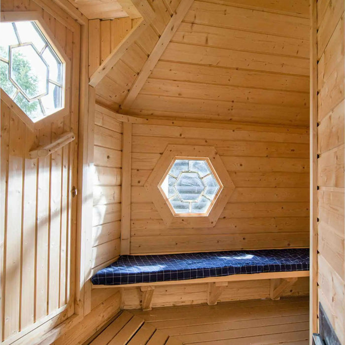 6 Person Traditional Outdoor Sauna Cabin