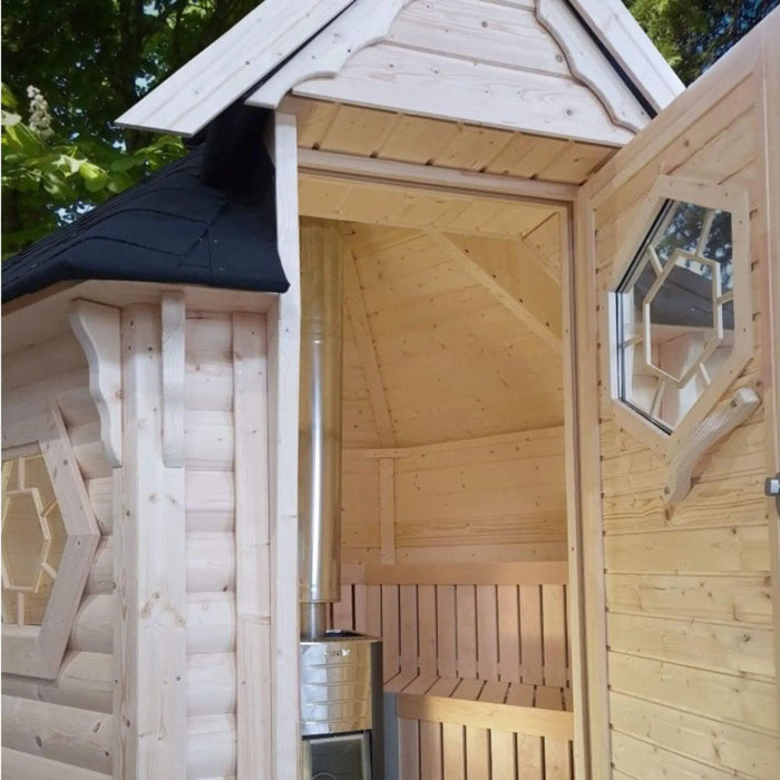 6 Person Traditional Outdoor Sauna Cabin