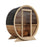 SaunaSupply KLAABU Deluxe Thermowood Outdoor Barrel Sauna - 4 People
