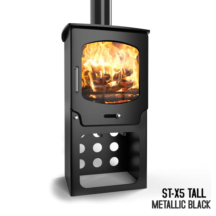 Saltfire ST-X5 Tall Eco Design Ready Wood Burning & Multi-Fuel Stove