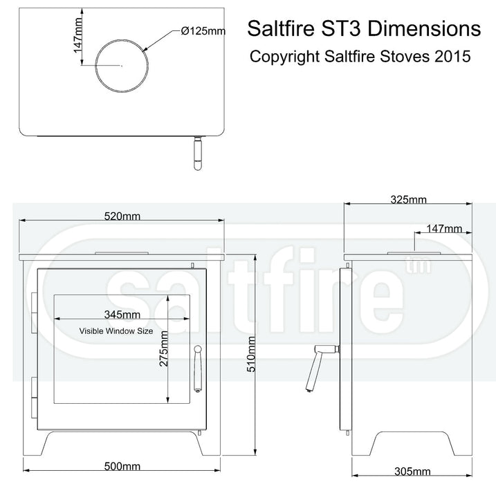 Saltfire ST3 Wood Burning Stove