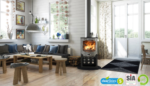 Saltfire ST-X8 Tall Eco Design Ready Wood Burning & Multi-Fuel Stove