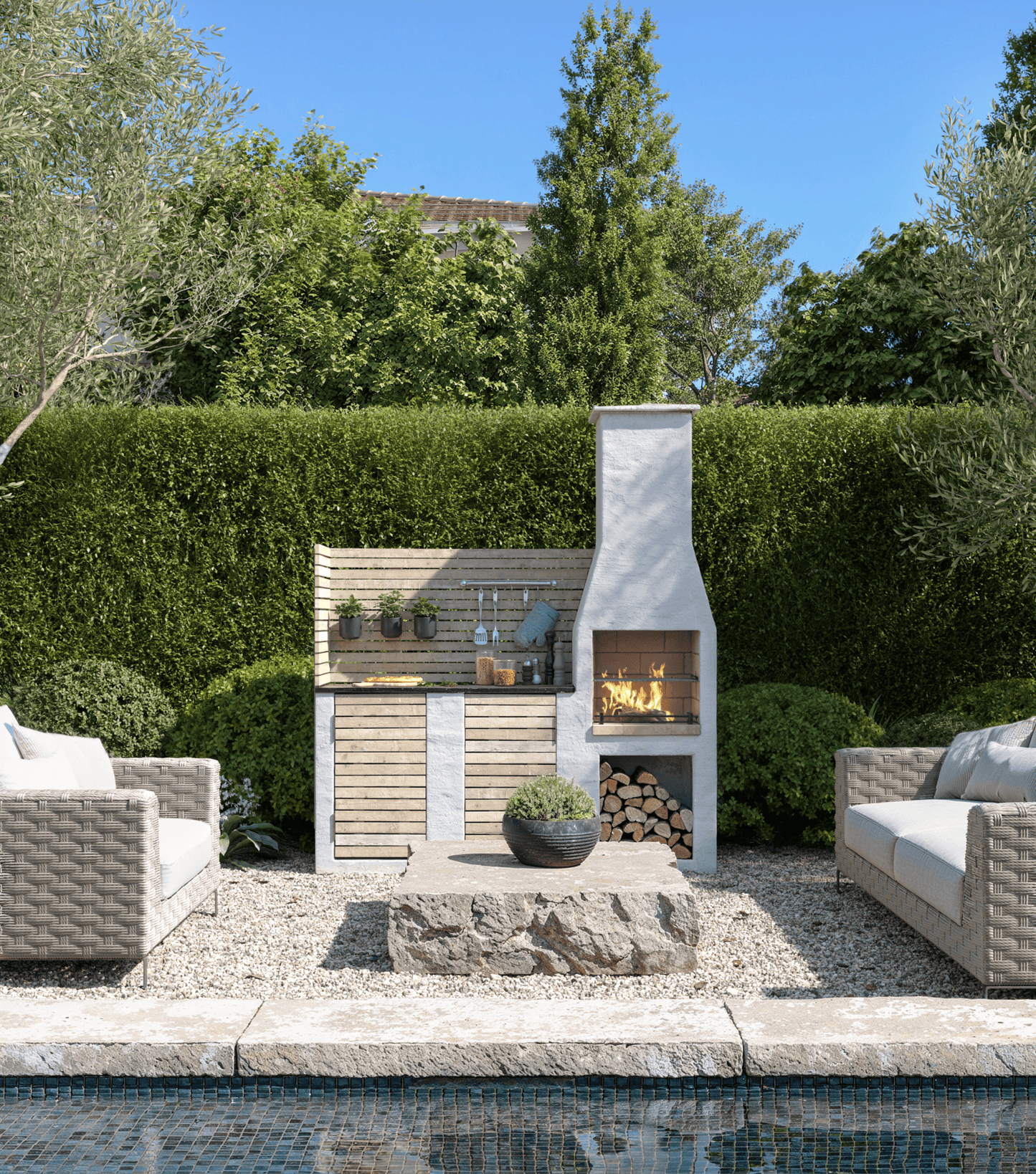 The Hale Outdoor Kitchen – Left Hand Kit