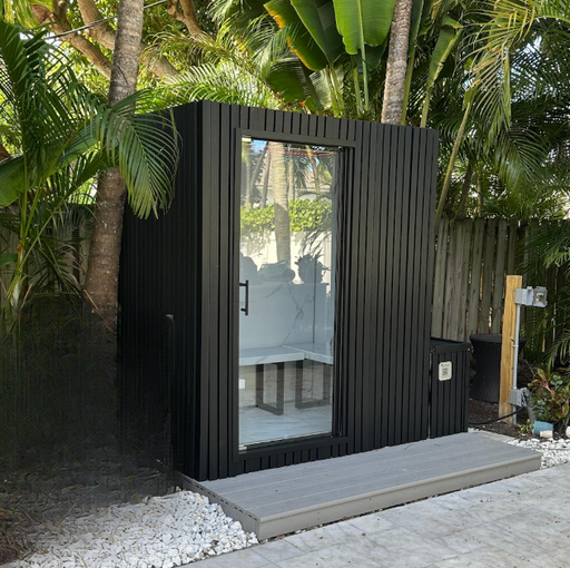 4 Person Outdoor and Indoor Steam Room - Glacier White