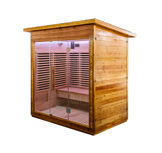 The Yorkshire Cabin by SaunaPlunge - Thermo Treated Outdoor Infrared Sauna - 4 Person