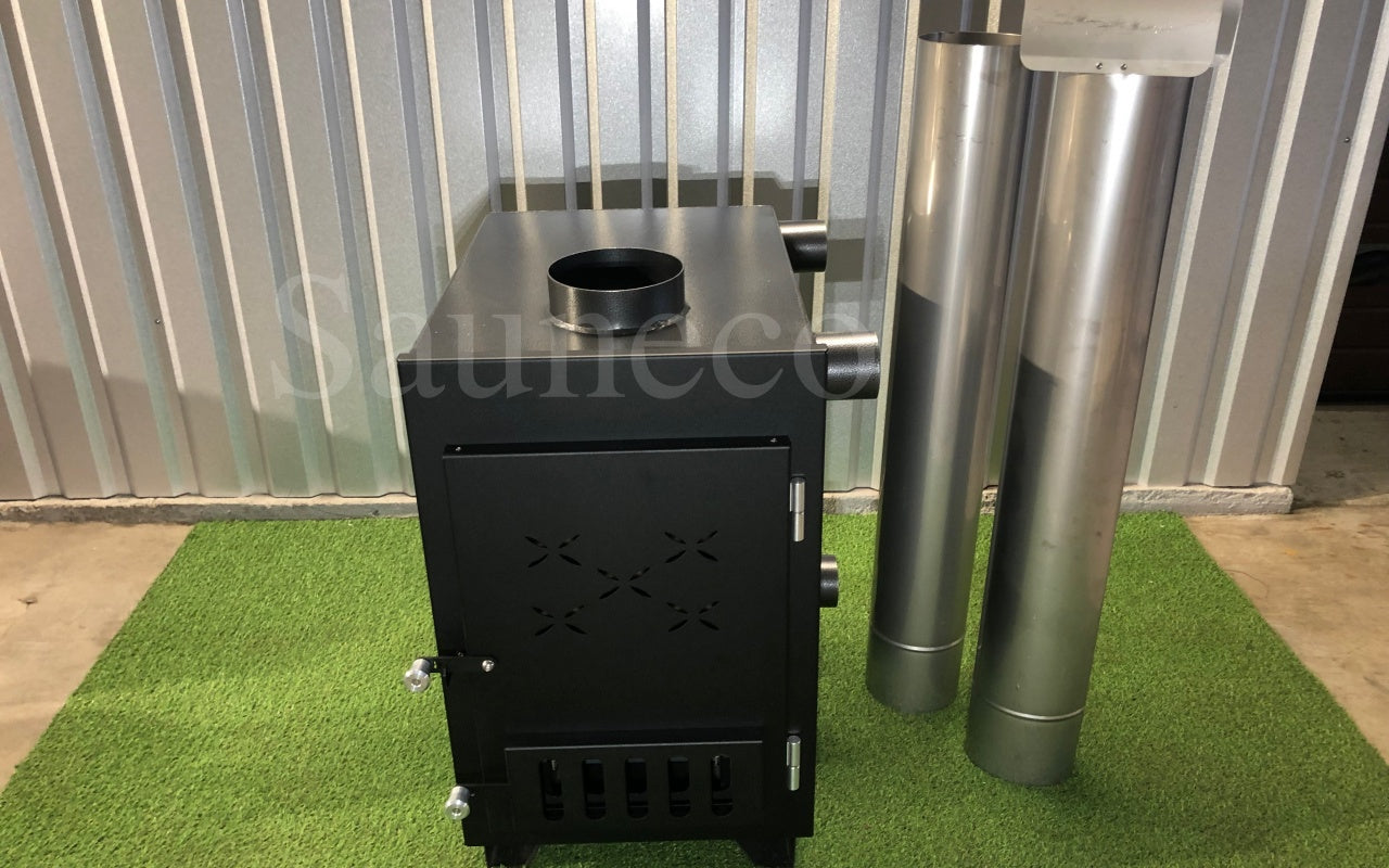 50 kW External Wood-fired Hot Tub Stove (Stainless Steel)