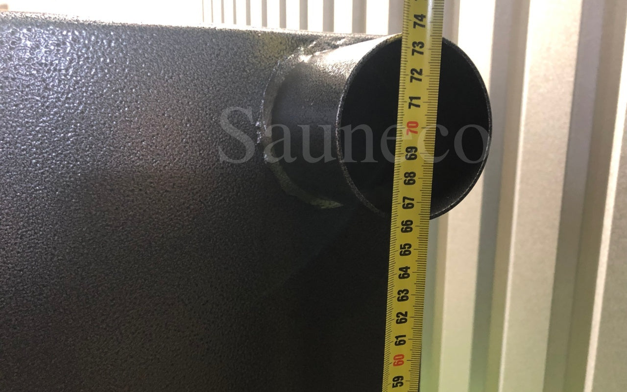 50 kW External Wood-fired Hot Tub Stove (Stainless Steel)