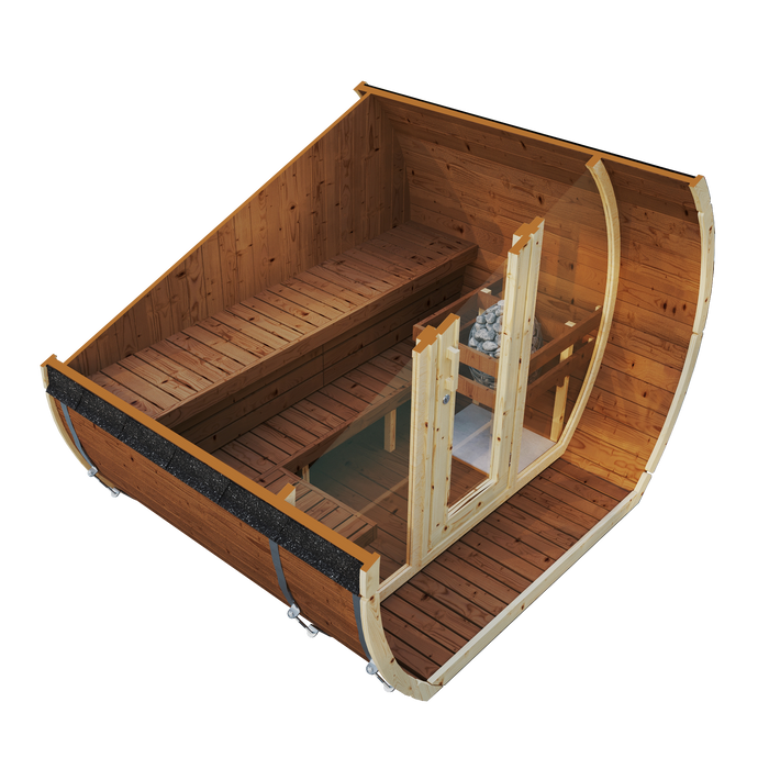 SaunaSupply SUSI 200 Thermowood Outdoor Sauna - 3 Person