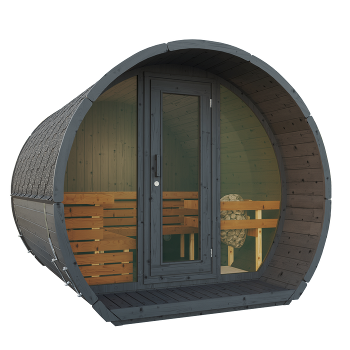 SaunaSupply SUSI 280 Thermowood Outdoor Sauna - 6 Person