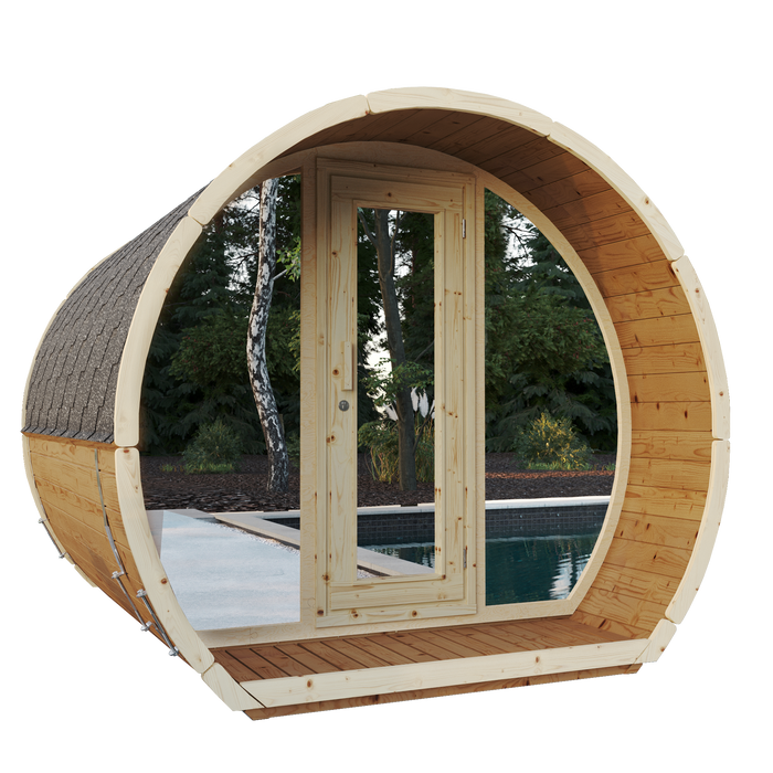 SaunaSupply SUSI 280 Thermowood Outdoor Sauna - 6 Person