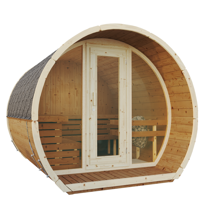 SaunaSupply SUSI 280 Thermowood Outdoor Sauna - 6 Person