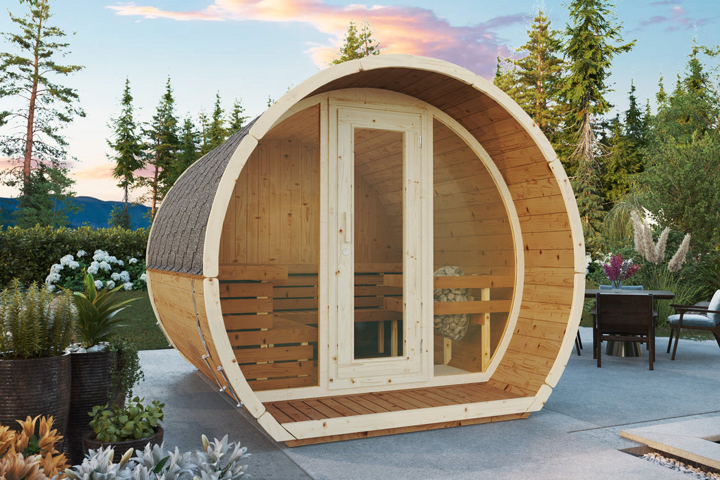 SaunaSupply SUSI 280 Thermowood Outdoor Sauna - 6 Person