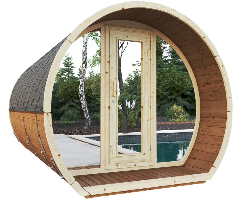 SaunaSupply SUSI 330 Thermowood Outdoor Sauna - 6 Person