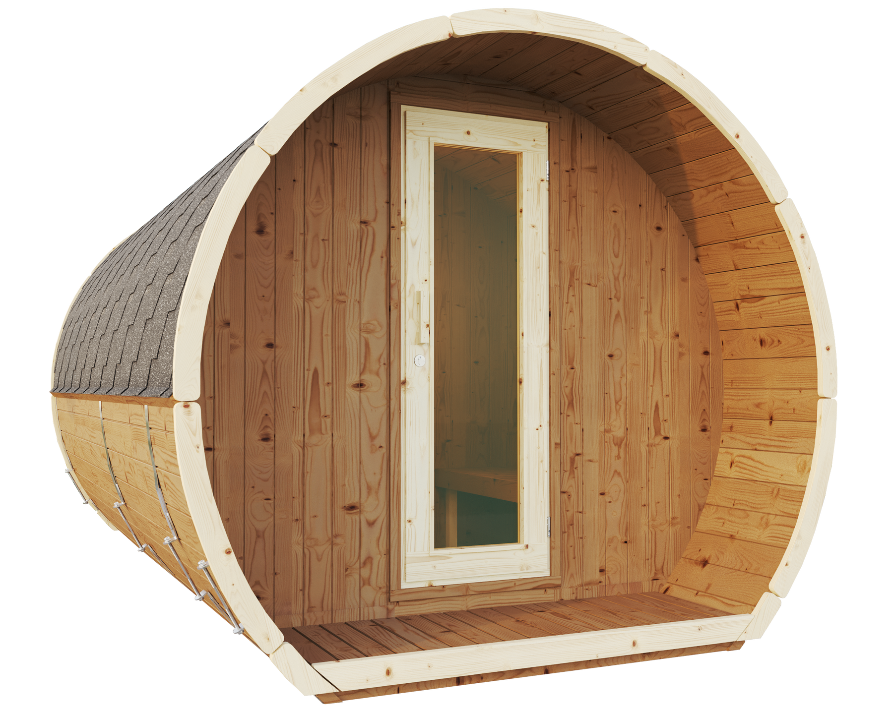 SaunaSupply SUSI 330 Thermowood Outdoor Sauna - 6 Person