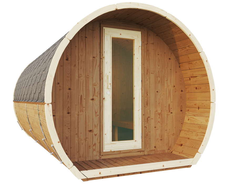 SaunaSupply SUSI 330 Thermowood Outdoor Sauna - 6 Person