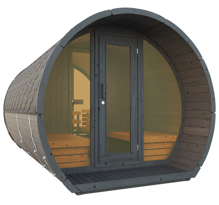 SaunaSupply SUSI 400 Thermowood Outdoor Sauna - 6 Person