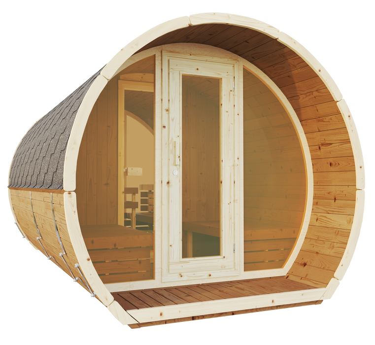 SaunaSupply SUSI 400 Thermowood Outdoor Sauna - 6 Person