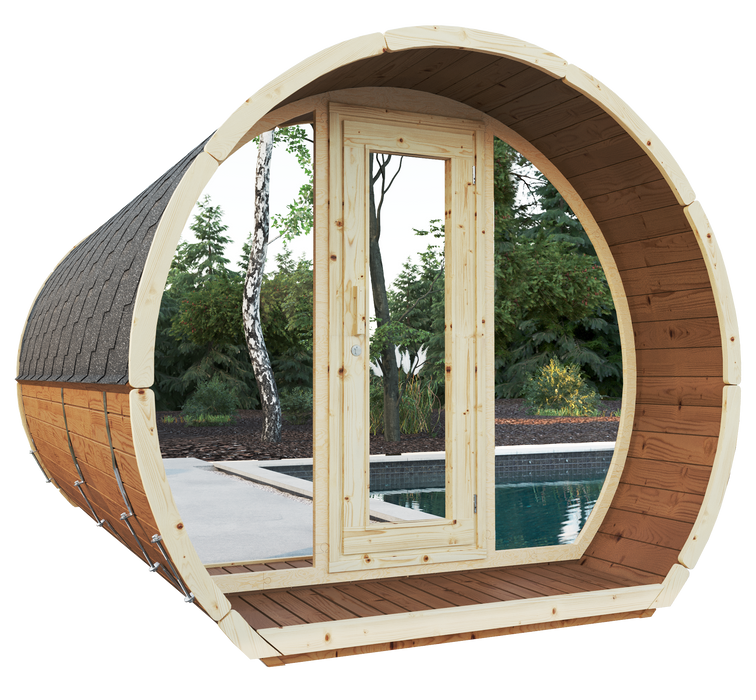 SaunaSupply SUSI 400 Thermowood Outdoor Sauna - 6 Person