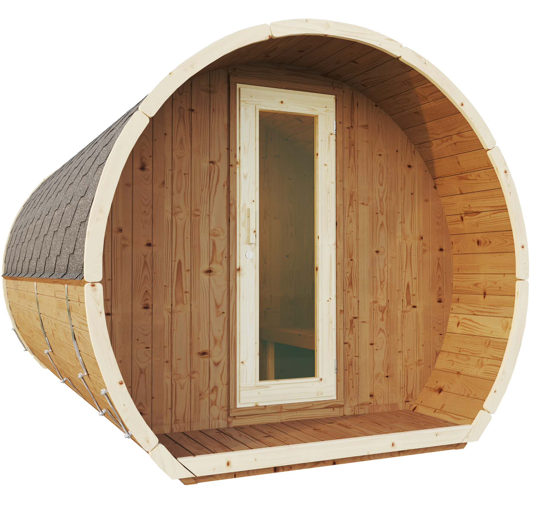 SaunaSupply SUSI 400 Thermowood Outdoor Sauna - 6 Person