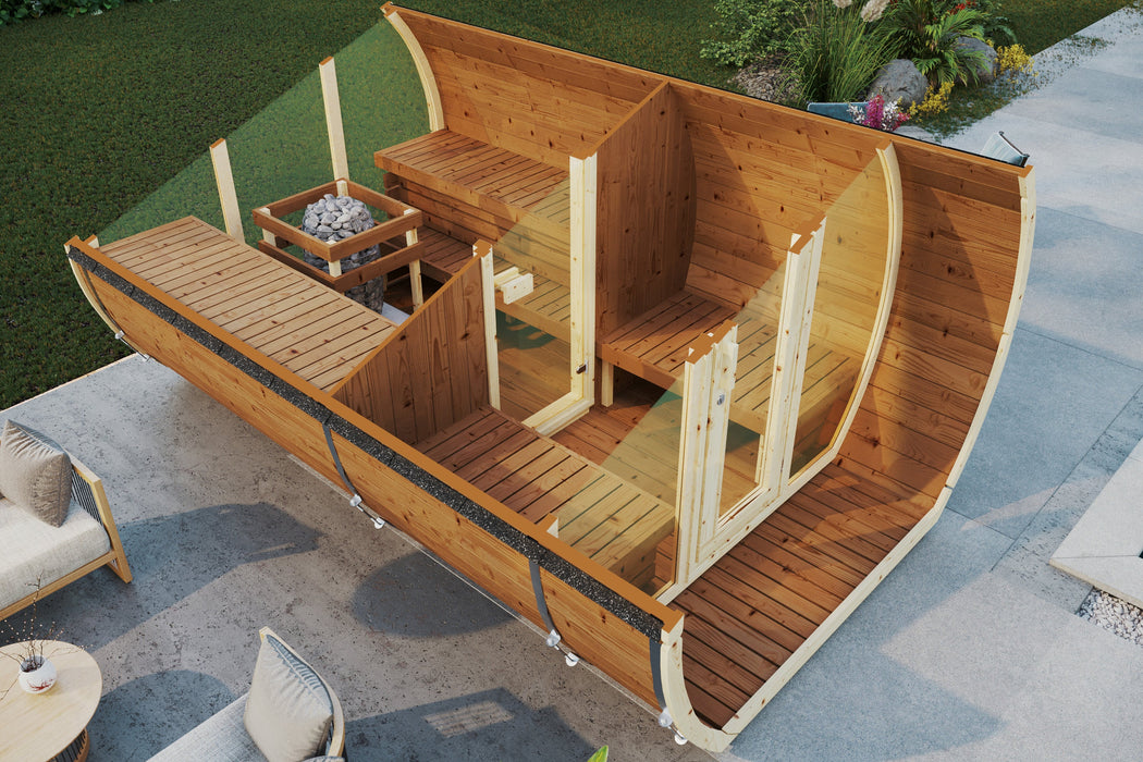 SaunaSupply SUSI 400 Thermowood Outdoor Sauna - 6 Person