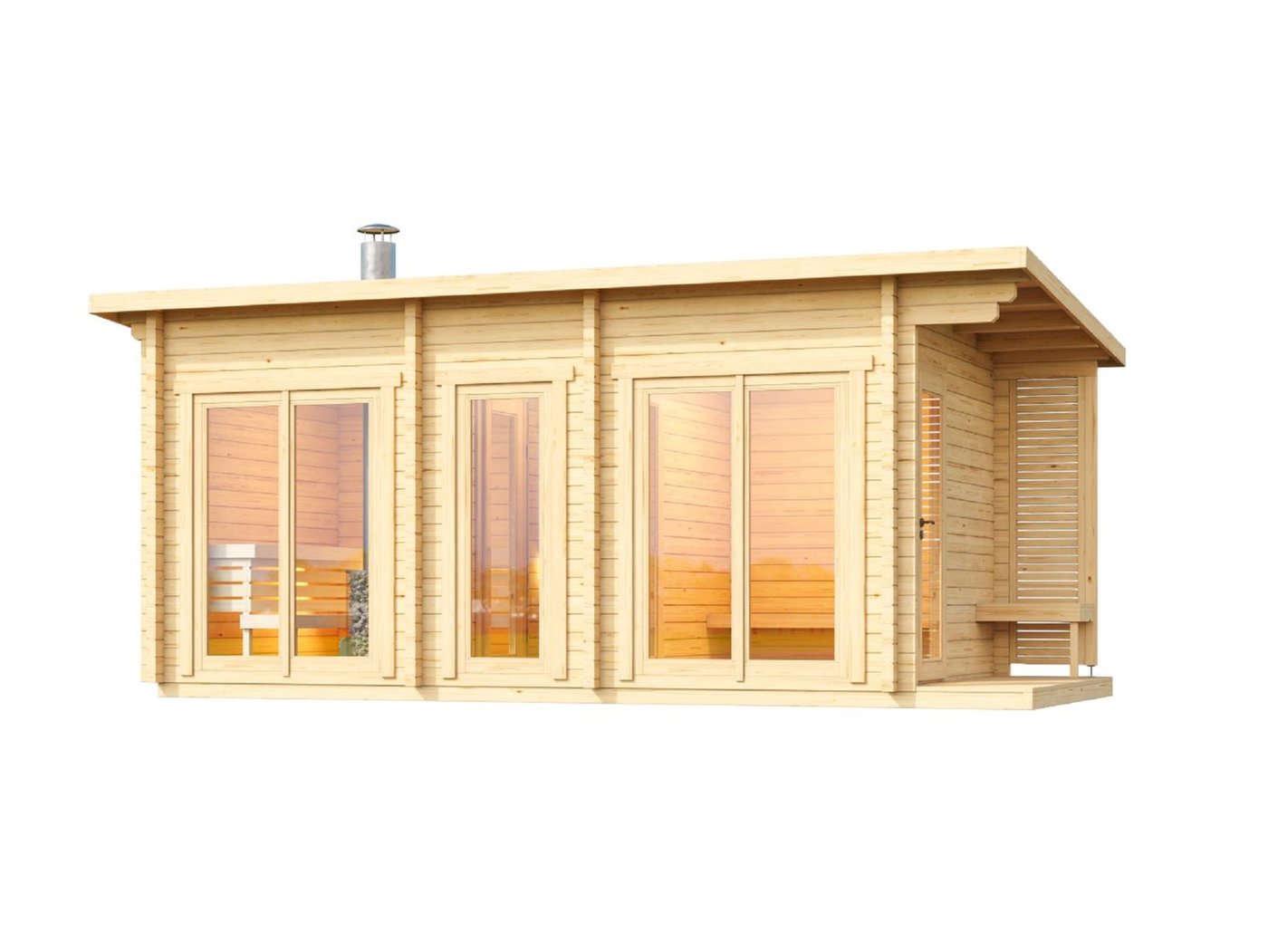 Tampere XL Garden Sauna 5.86 x 2.88m