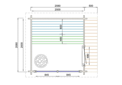 Tampere sauna house (XS) – 2.68 x 2.28m