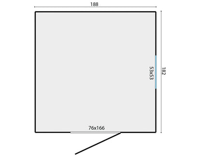 Boudewijn Shed 1.88 x 1.82m