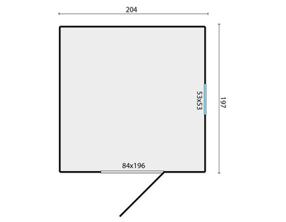 Olaf Pent Shed dimensions plan diagram