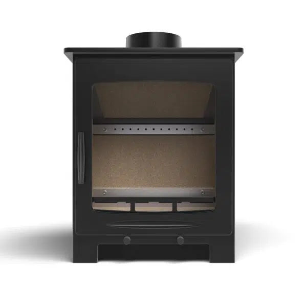 Castle Stoves Tiverton 5kW Wood-Burning Stove with Large Viewing Window