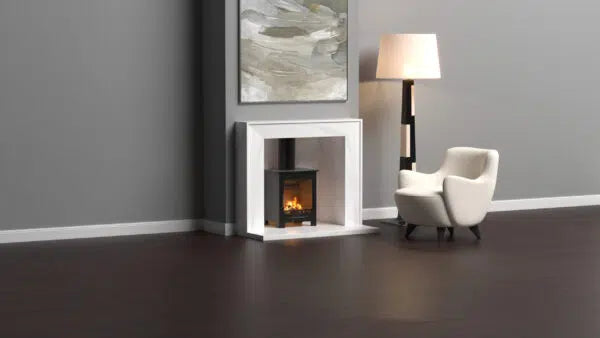 Castle Stoves Tiverton 5kW Wood-Burning Stove with Large Viewing Window