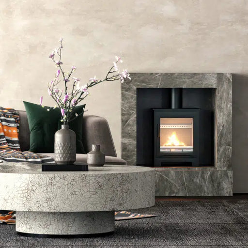 Castle Stoves Tiverton 5kW Wood-Burning Stove with Large Viewing Window