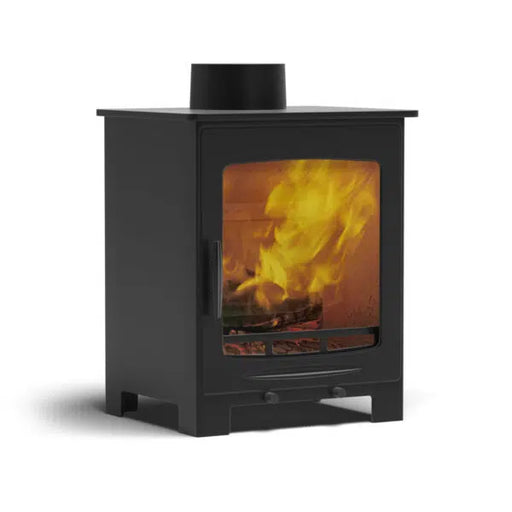 Castle Stoves Tiverton 5kW Wood-Burning Stove with Large Viewing Window