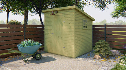 Olaf Pent Shed garden setting photo
