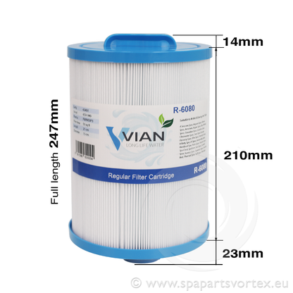 Vian R-6080 PWW50 filter cartridge close-up