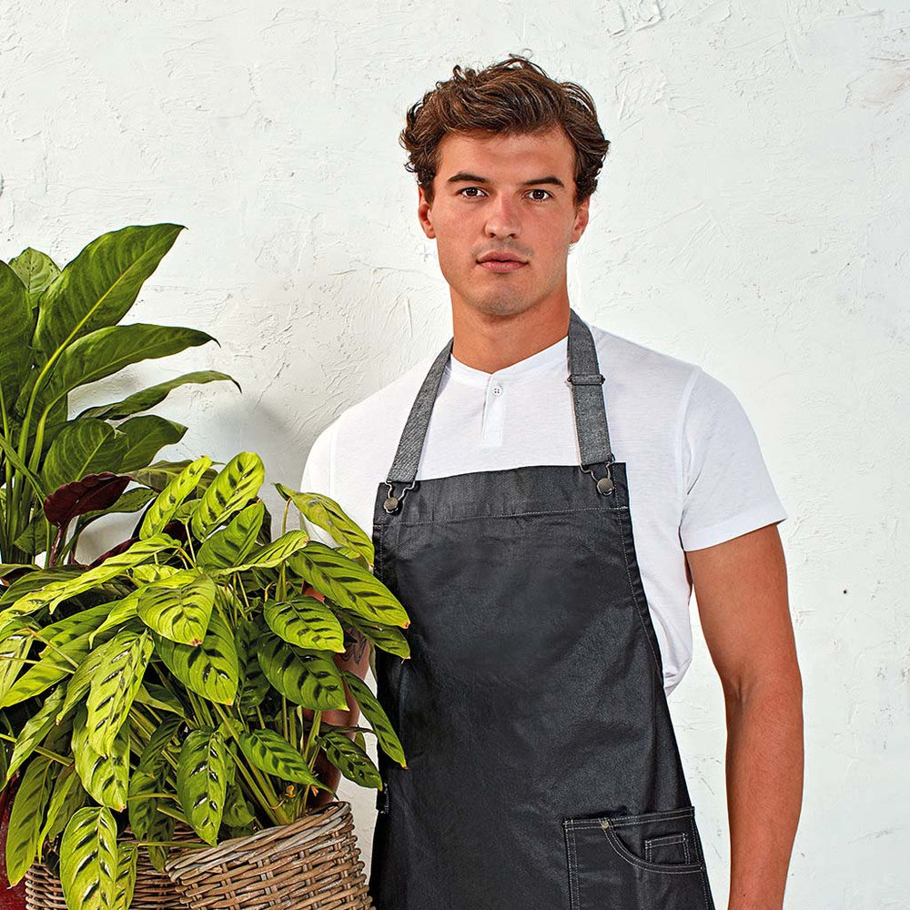 Wax Look Denim Apron