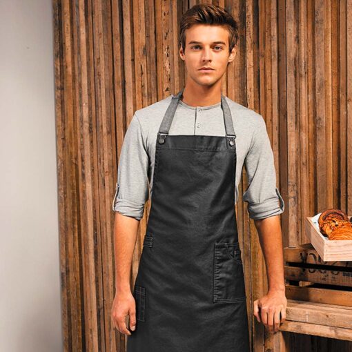 Wax Look Denim Apron