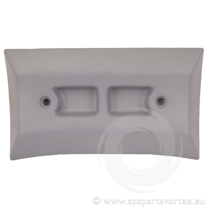 Wellis pillow big light grey detail