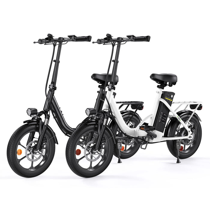 isinwheel U4 36V Electric Bike with 16-Inch Tires, 250W Motor, 25KM/H Top Speed – Black