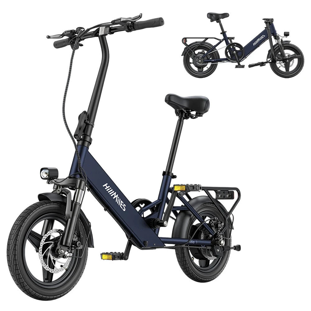 HillMiles Mile 1 36V 250W Electric Bicycle with 14-Inch Tires and 60KM Range