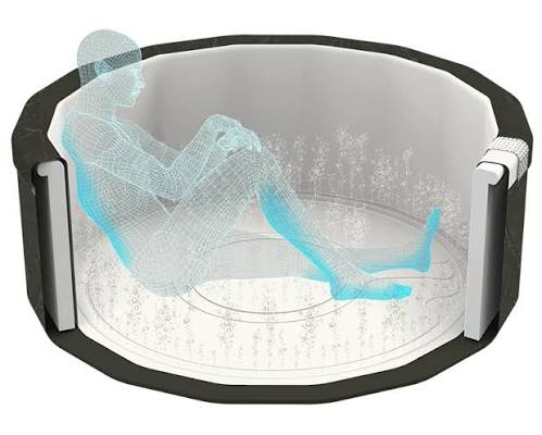 Lay-Z-Spa Oslo AirJet 6 Person Inflatable Hot Tub WiFi