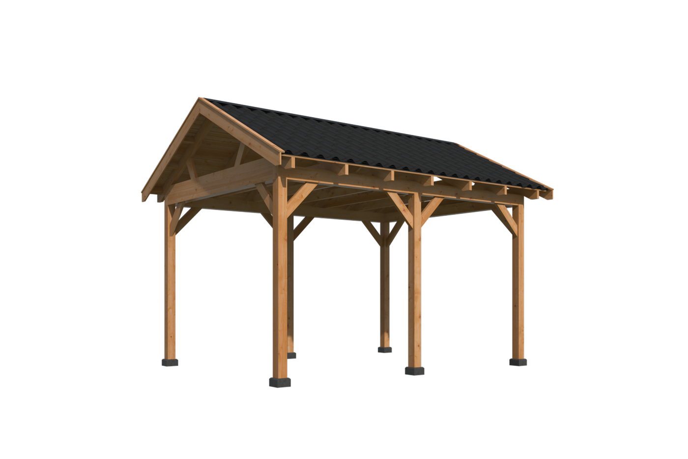 Tuin Aldgate Wooden Gazebo 4.75m x 3.94m — Roof Structure Detail | The Warm Living